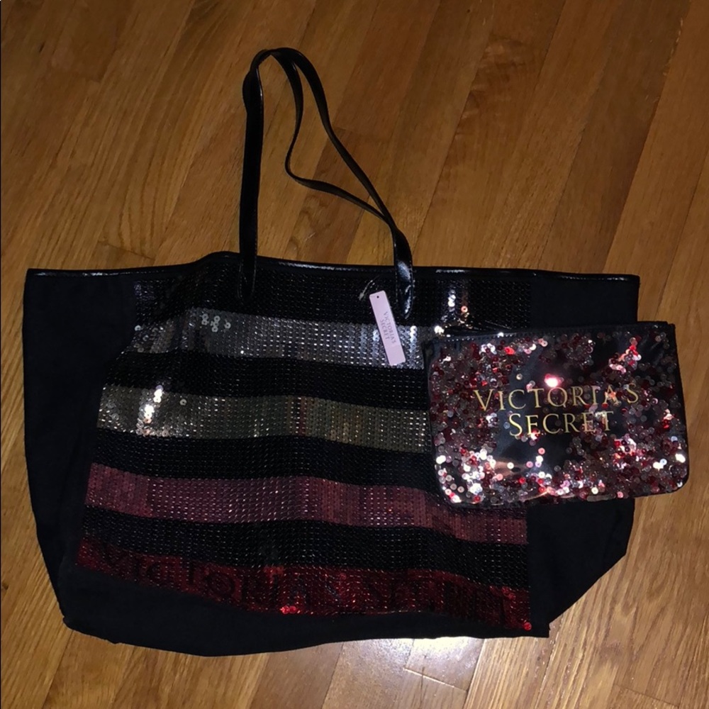 Victoria’s Secret Tote Bag and Clutch